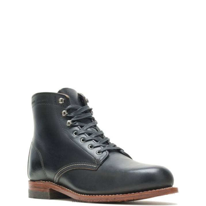 Men 1000 Mile Plain-Toe Original Boot VZRN193 Black Wolverine - Image 3