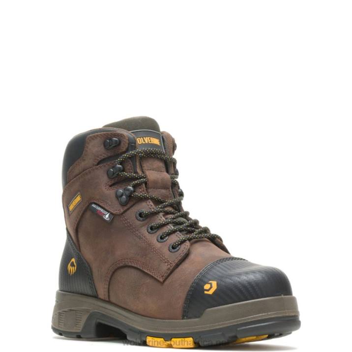 Men Blade LX Waterproof Met-Guard CarbonMAX 6" Boot VZRN131 Brown Wolverine - Image 2