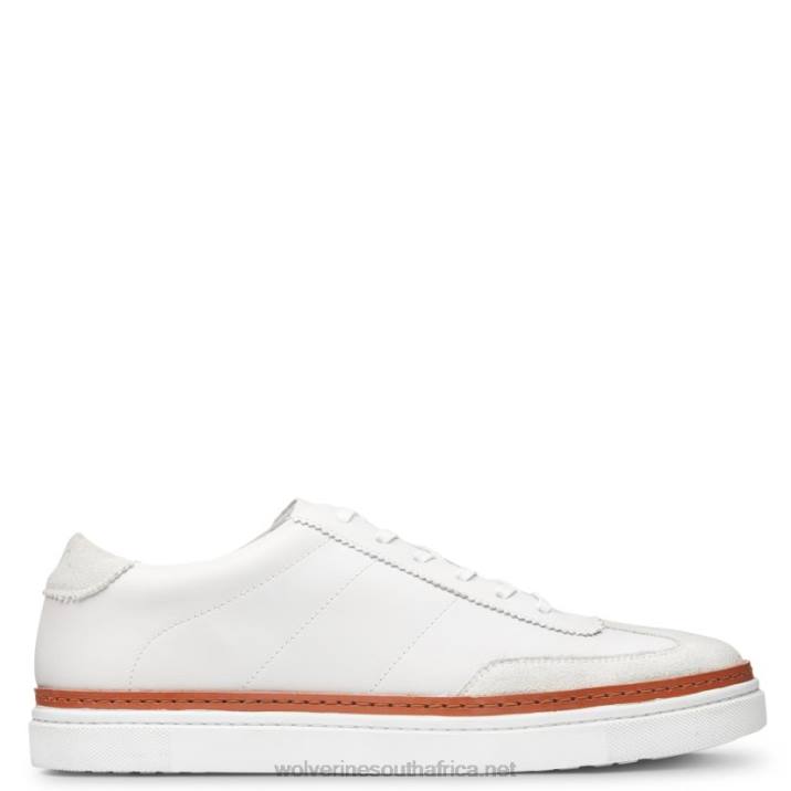 men_blvd_court_sneaker_vzrn224_white_leather_stone_suede_wolverine.jpg Men BLVD Court Sneaker VZRN224 White Leather/Stone Suede Wolverine - Image 1