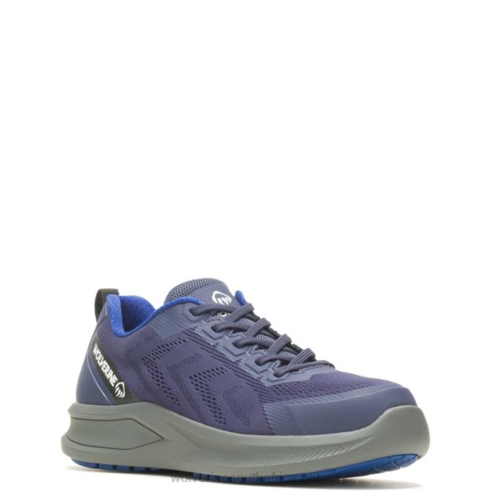 Men Bolt DuraShocks Knit CarbonMax Work Shoe VZRN101 Navy Wolverine - Image 2