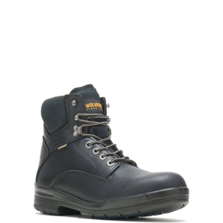 Men DuraShocks SR Direct-Attach Lined 6" Work Boot VZRN169 Black Wolverine - Image 2