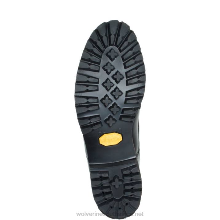 Men Faribault x 1000 Mile Plain-Toe Rugged Boot VZRN223 Black/Grey Wolverine - Image 4