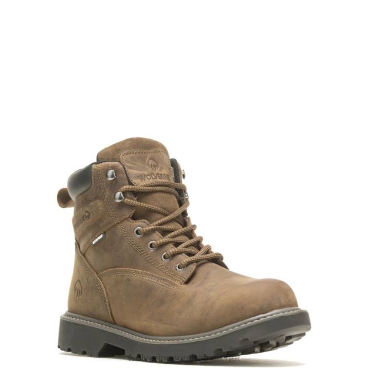Men Floorhand Insulated 6" Soft Toe Work Boot VZRN226 Gravel Wolverine - Image 2