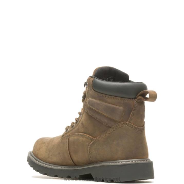 Men Floorhand Insulated 6" Soft Toe Work Boot VZRN226 Gravel Wolverine - Image 3