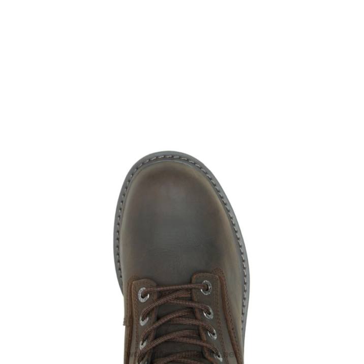 Men Floorhand Insulated 6" Steel-Toe Work Boot VZRN54 Dark Brown Wolverine - Image 5