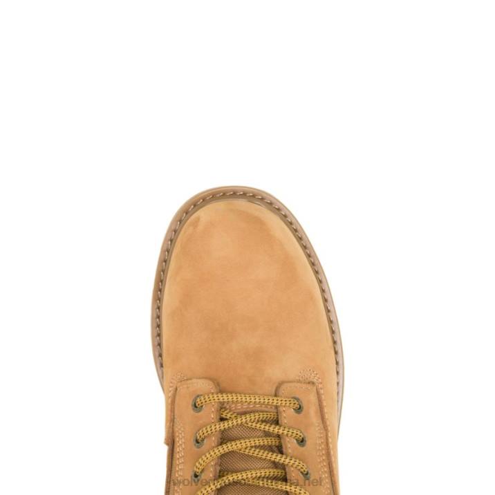 Men Floorhand Insulated 8" Steel-Toe Work Boot VZRN39 Wheat Wolverine - Image 5