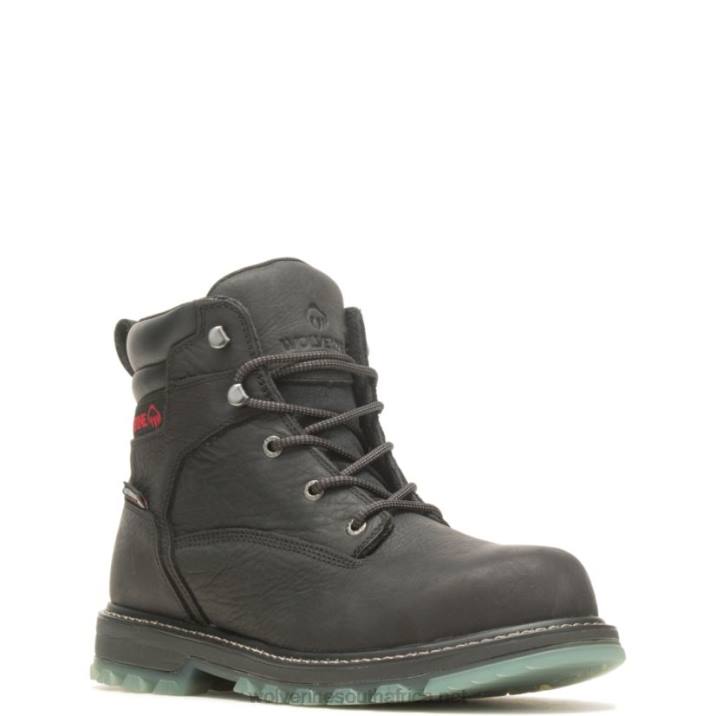 Men Floorhand LX 6" Steel Toe Work Boot VZRN94 Black Wolverine - Image 2