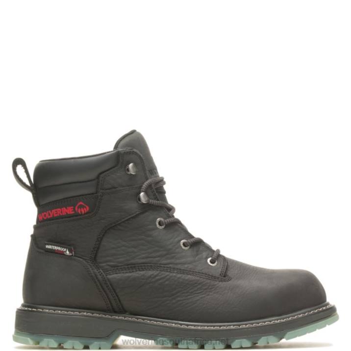 Men Floorhand LX 6" Steel Toe Work Boot VZRN94 Black Wolverine - Image 1