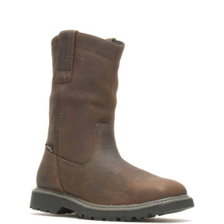 Men Floorhand Square-Toe Steel-Toe Wellington Work Boot VZRN90 Dark Brown Wolverine - Image 2