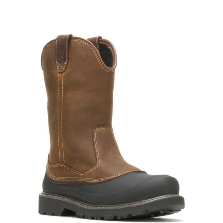 Men Floorhand Swamp Steel-Toe Work Wellington VZRN93 Dark Brown Wolverine - Image 2