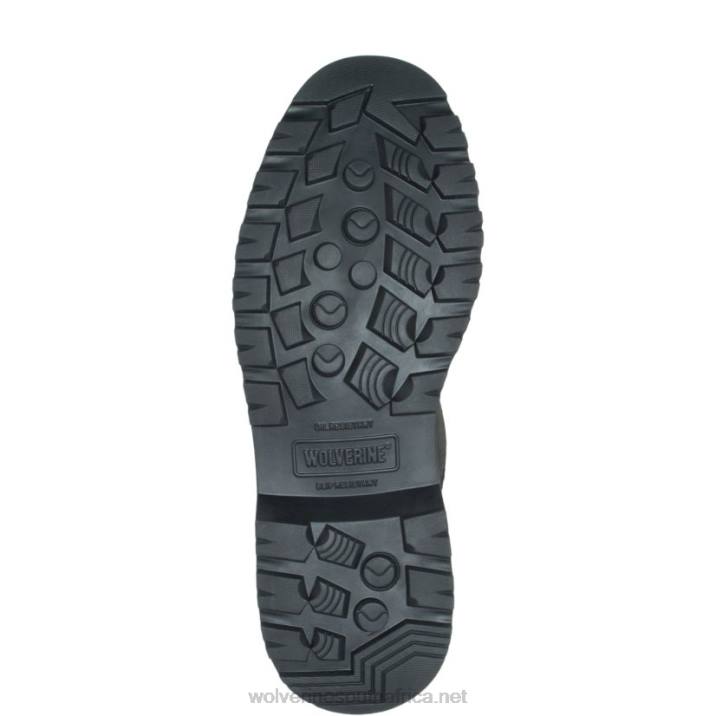 Men Floorhand Waterproof Steel-Toe 6" Work Boot VZRN12 Black Wolverine - Image 4