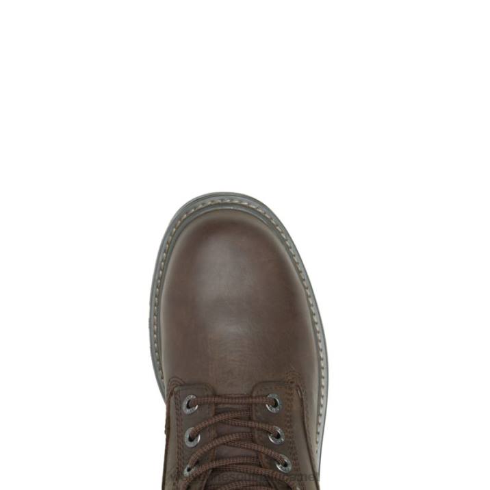 Men Floorhand Waterproof Steel-Toe 6" Work Boot VZRN13 Dark Brown Wolverine - Image 5