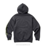 Men Graphic Hoody- Sleeve Logo VZRN233 Onyx Heather Wolverine - Image 3