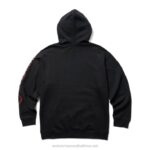 Men Graphic Hoody- Sleeve Logo VZRN234 Black Wolverine - Image 3