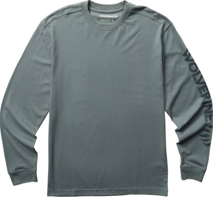 men_graphic_long_sleeve_sleeve_logo_vzrn257_slate_blue_wolverine.jpg Men Graphic Long Sleeve - Sleeve Logo VZRN257 Slate Blue Wolverine - Image 1