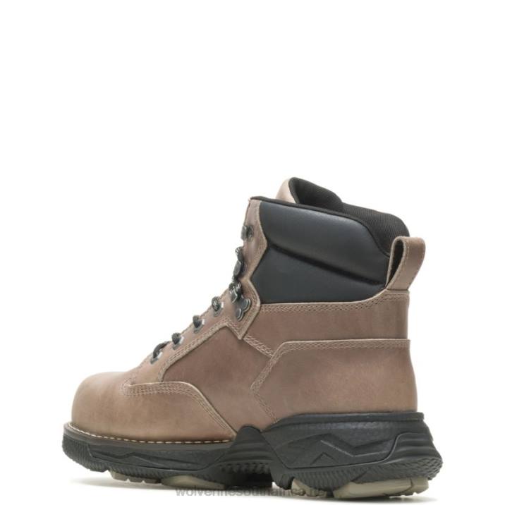 Men Hellcat Fuse DuraShocks UltraSpring 6" CarbonMax Work Boot VZRN52 Taupe Wolverine - Image 3