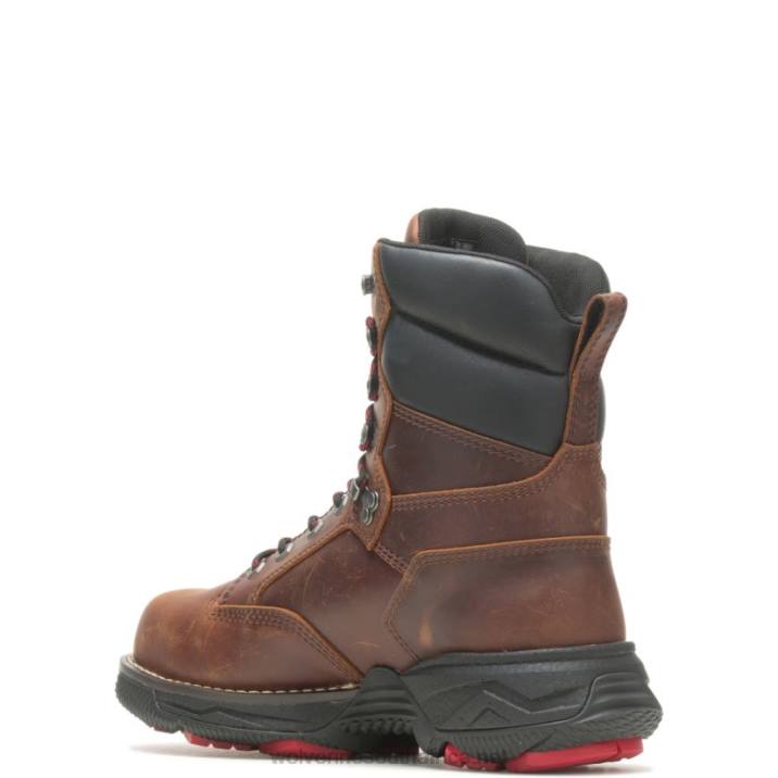 Men Hellcat Fuse DuraShocks UltraSpring 8" CarbonMax Work Boot VZRN152 Peanut Wolverine - Image 3