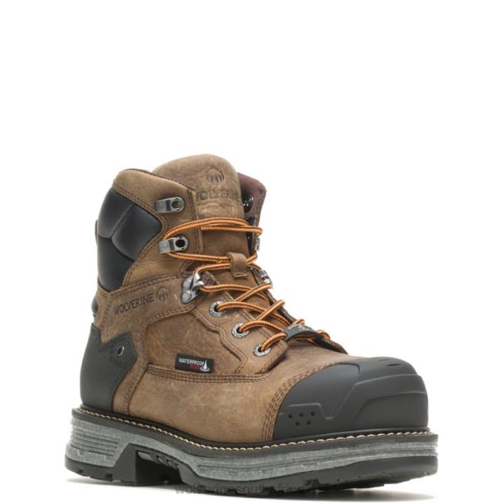 Men Hellcat UltraSpring Heavy Duty 6" CarbonMAX Work Boot VZRN68 Brown Wolverine - Image 2