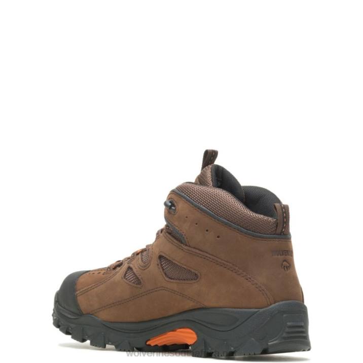Men Hudson Steel-Toe Work Boot VZRN89 Dark Brown/Black Wolverine - Image 3