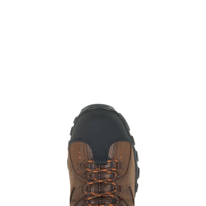 Men Hudson Steel-Toe Work Boot VZRN89 Dark Brown/Black Wolverine - Image 5