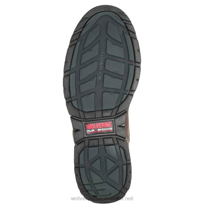 Men I-90 DuraShocks Moc-Toe 6" Work Boot VZRN195 Brown Wolverine - Image 4