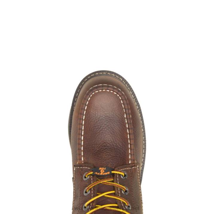 Men I-90 DuraShocks Moc-Toe 6" Work Boot VZRN195 Brown Wolverine - Image 5