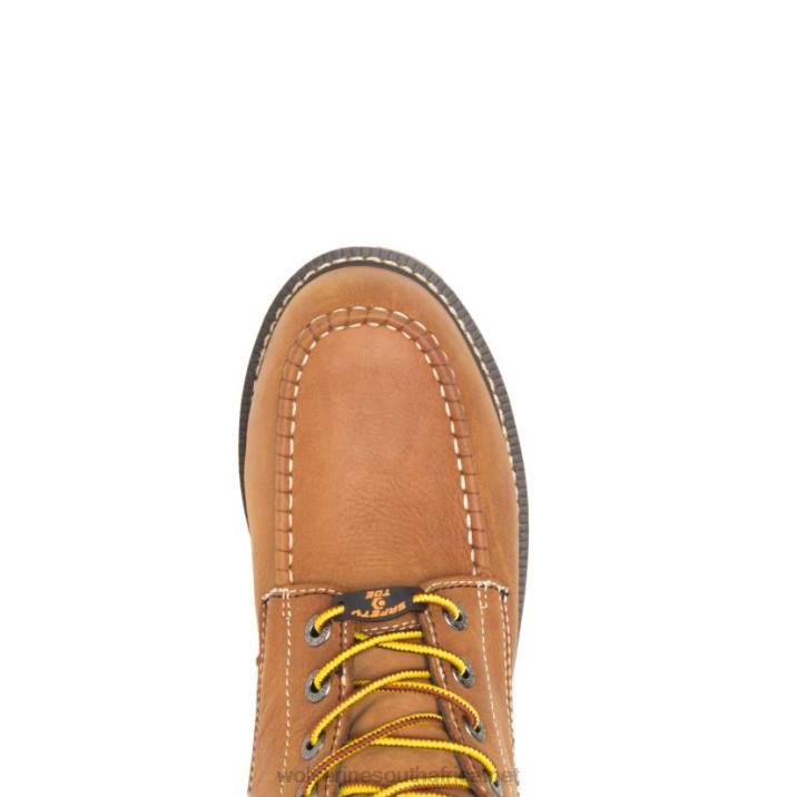 Men I-90 DuraShocks Moc-Toe CarbonMAX 6" Work Boot VZRN145 Tan Wolverine - Image 5