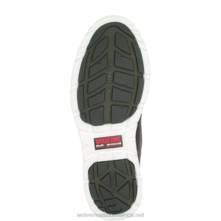 Men I-90 DuraShocks Moc-Toe CarbonMAX 6" Work Boot VZRN146 Black/White Wolverine - Image 4