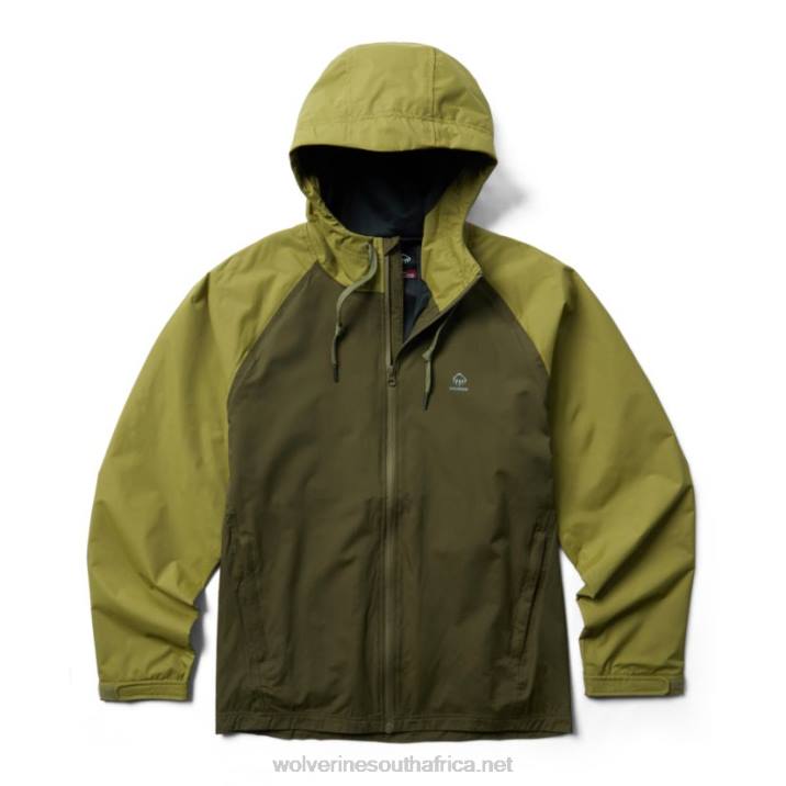 men_i_90_rain_jacket_vzrn301_green_moss_wolverine.jpg Men I-90 Rain Jacket VZRN301 Green Moss Wolverine - Image 1