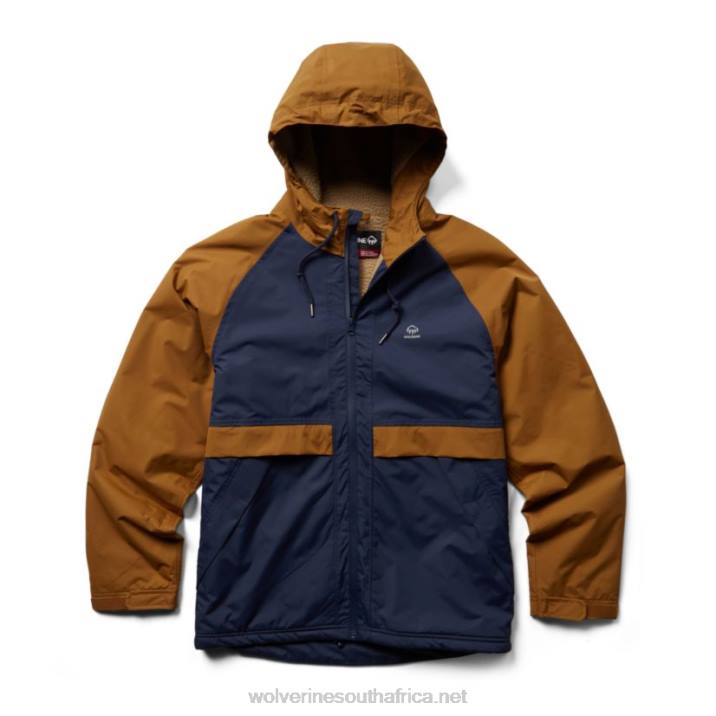 men_i_90_sherpa_lined_rain_jacket_vzrn245_navy_wolverine.jpg Men I-90 Sherpa Lined Rain Jacket VZRN245 Navy Wolverine - Image 1