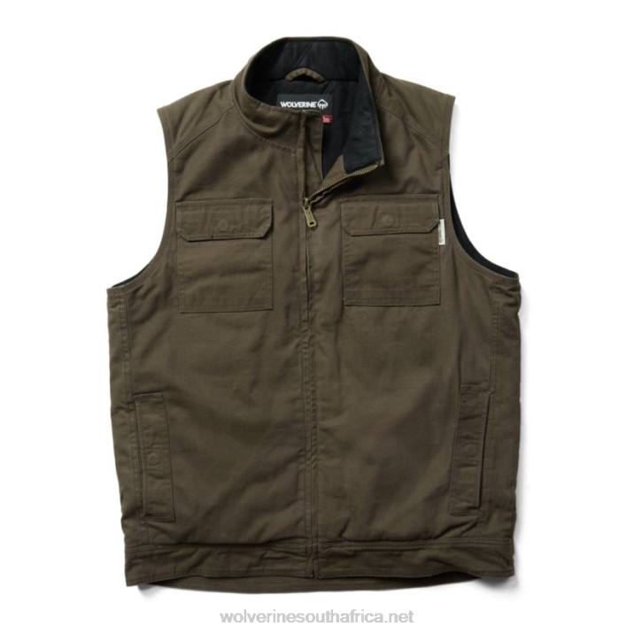men_lockhart_vest_vzrn264_black_olive_wolverine.jpg Men Lockhart Vest VZRN264 Black Olive Wolverine - Image 1