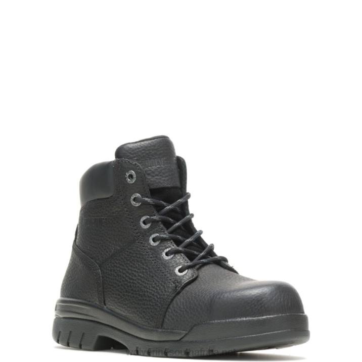 Men Marquette Steel-Toe 6" Work Boot VZRN84 Black Wolverine - Image 2