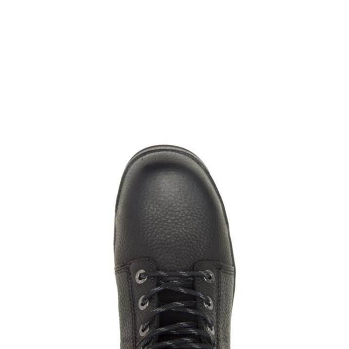 Men Marquette Steel-Toe 6" Work Boot VZRN84 Black Wolverine - Image 5