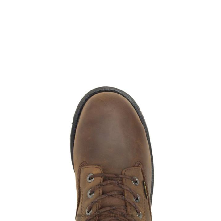 Men McKay Waterproof Steel-Toe 6 Work Boot VZRN50 Brown Wolverine - Image 5