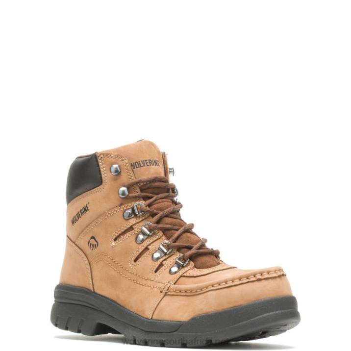 Men Potomac English Moc Steel-Toe 6" Work Boot VZRN127 Brown Wolverine - Image 2