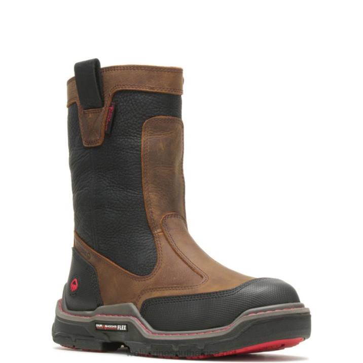 Men Raider DuraShocks Heavy Duty CarbonMax Work Wellington VZRN42 Brown Wolverine - Image 2