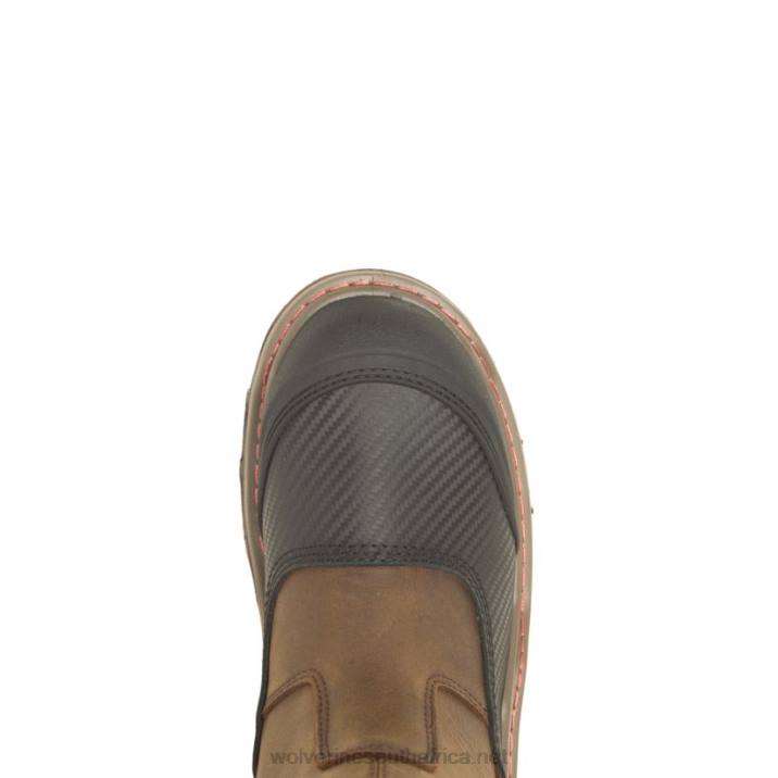 Men Raider DuraShocks Shield CarbonMax Wellington Work Boot VZRN139 Dark Brown Wolverine - Image 5