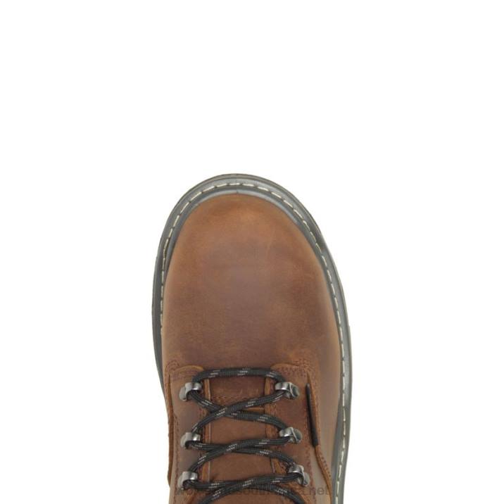 Men Raider DuraShocks Waterproof 6" Met-Guard Work Boot VZRN143 Peanut Wolverine - Image 5