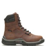 Men Raider DuraShocks Waterproof 8" Met-Guard Work Boot VZRN228 Peanut Wolverine