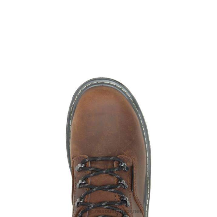 Men Raider DuraShocks Waterproof 8" Met-Guard Work Boot VZRN228 Peanut Wolverine - Image 5