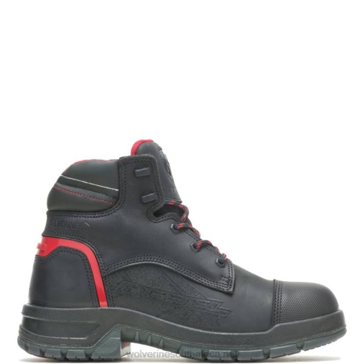 Men Ram Trucks Collection - Rebel Safety Toe Work Boot VZRN119 Black/Red Wolverine - Image 1