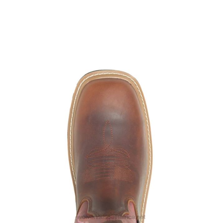Men Rancher DuraShocks CarbonMax Wellington Work Boot VZRN125 Peanut/Red Wolverine - Image 5