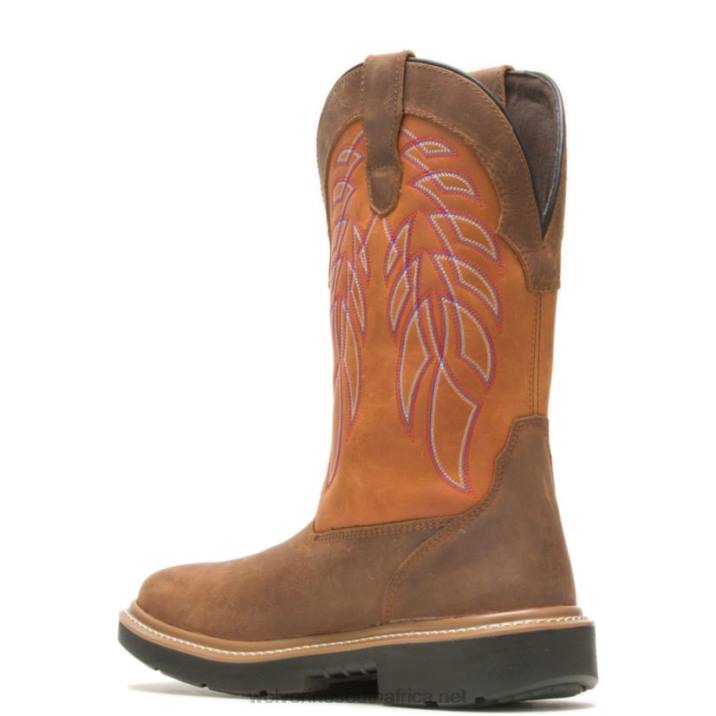 Men Rancher DuraShocks CarbonMax Wellington Work Boot VZRN126 Yellow/Orange Wolverine - Image 3