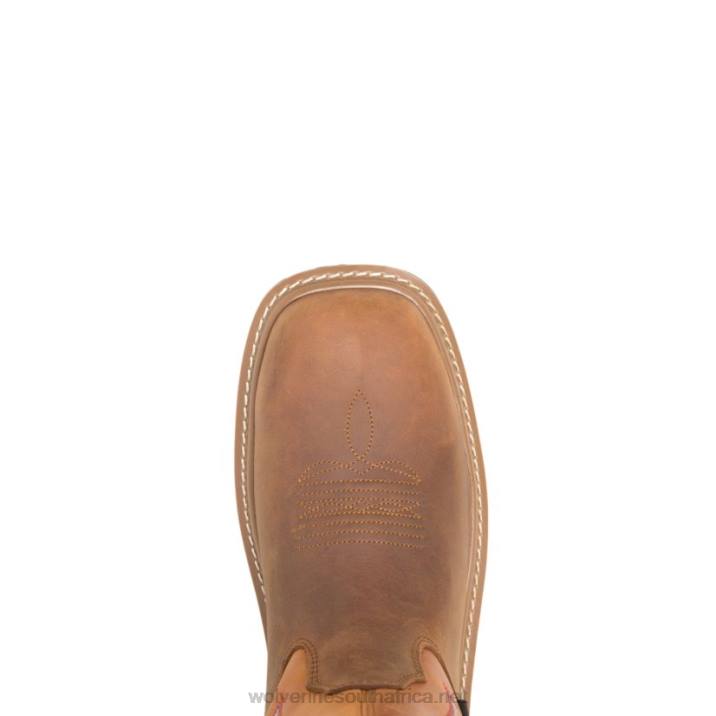 Men Rancher DuraShocks CarbonMax Wellington Work Boot VZRN126 Yellow/Orange Wolverine - Image 5