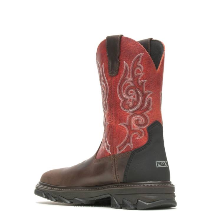 Men Rancher EPX CarbonMax Work Wellington VZRN149 Orange/Brown Wolverine - Image 3
