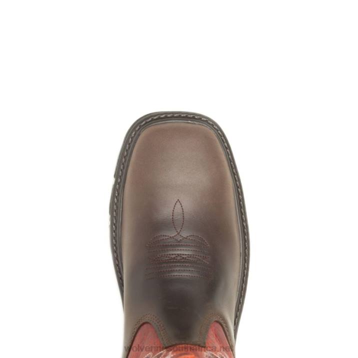 Men Rancher EPX CarbonMax Work Wellington VZRN149 Orange/Brown Wolverine - Image 5