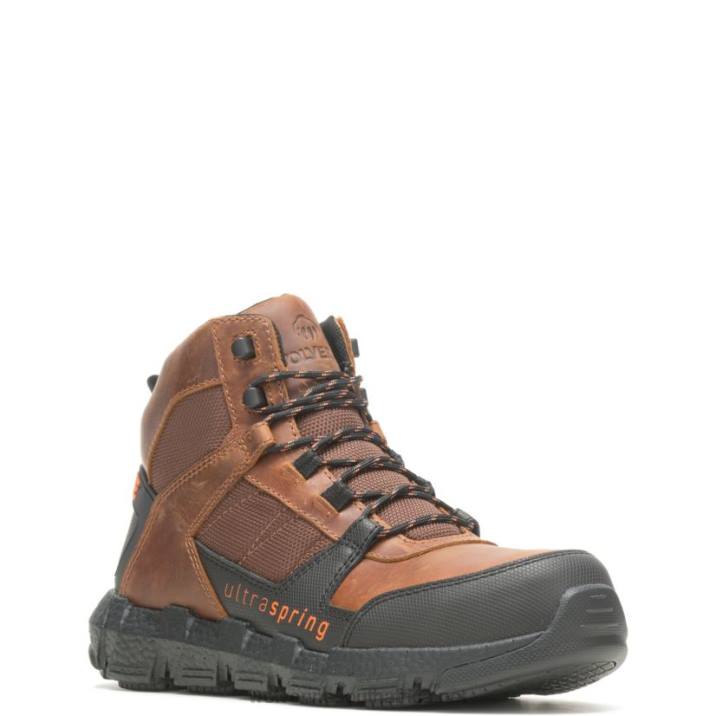 Men Rev UltraSpring DuraShocks Vent CarbonMax Work Boot VZRN19 Tobacco Wolverine - Image 2