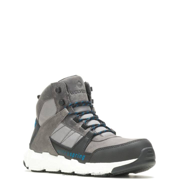 Men Rev UltraSpring DuraShocks Vent CarbonMax Work Boot VZRN22 Grey Wolverine - Image 2