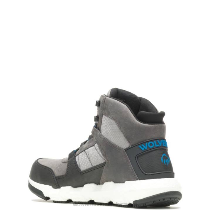 Men Rev UltraSpring DuraShocks Vent CarbonMax Work Boot VZRN22 Grey Wolverine - Image 3