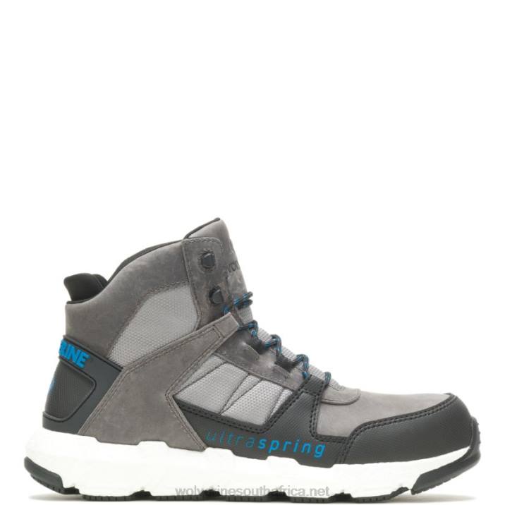 Men Rev UltraSpring DuraShocks Vent CarbonMax Work Boot VZRN22 Grey Wolverine - Image 1